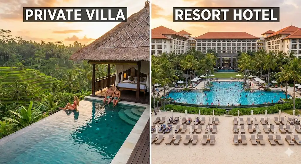 Villa Over a Hotel in Bali